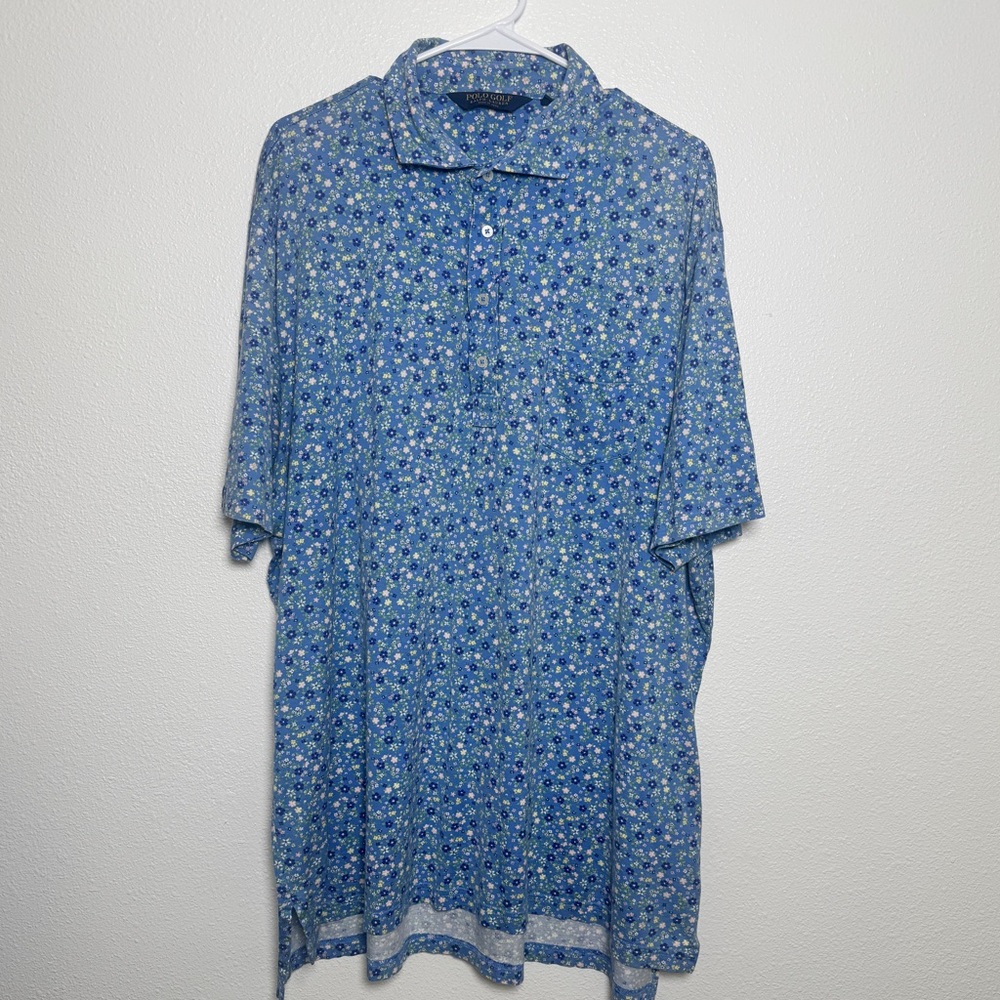 Polo Golf Ralph Lauren Men’s‎ Floral Polo Shirt XXL Cotton Wailea Maui Hawaii